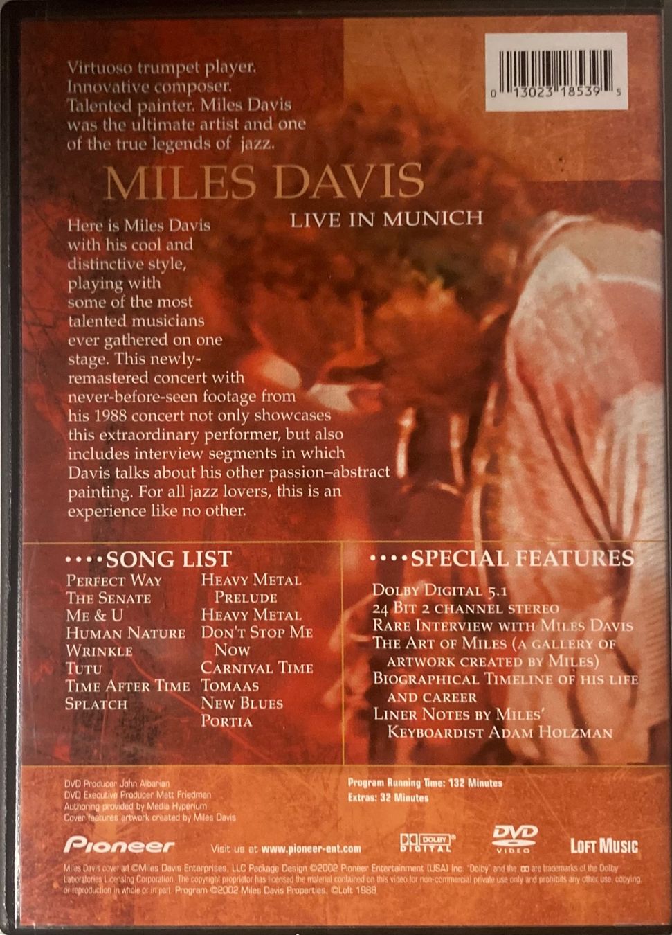 Tutti i DVDs: MILES DAVIS - LIVE IN MUNICH – Usato da Poliez-Pittet venduto da Newtown-Records 1