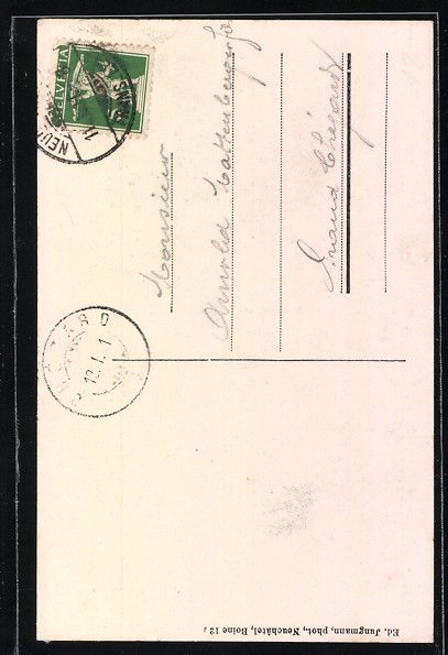 Ansichtskarten: AK Neuchâtel, La Maternit, 1911 – Gebraucht aus Berlin von bartko-reher 1