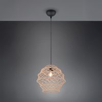 Pendelleuchte, Hanf, Natur, 39 cm Ø