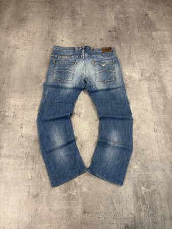 Vintage Armani Straight Baggy Jeans (L)