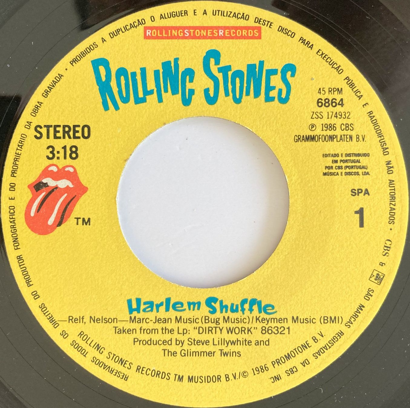Dischi in vinile: ROLLING STONES - HARLEM SHUFFLE – Usato da Bottens venduto da hotter-than-hell 2