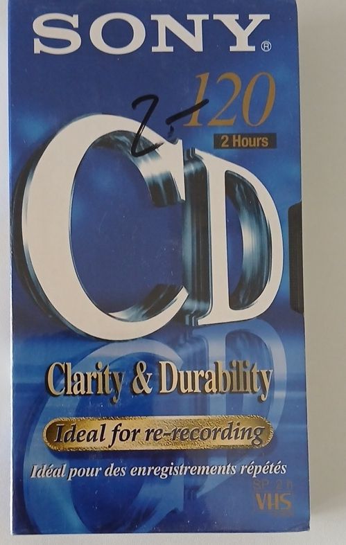Leerkassetten: SONY CD-120 VHS Kassette 2 Stunden – Neu und originalverpackt aus Berikon von pil_thm8 1