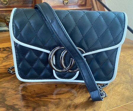 Crossbody schwarz/ weiss