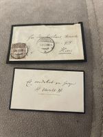 Antiker Trauerbrief Fam. Rennhaas 1880 mit Briefmarke