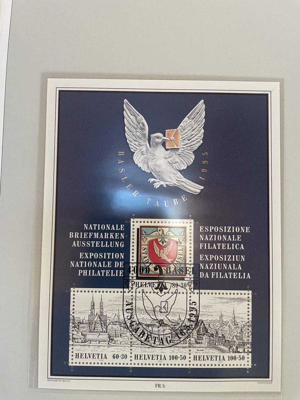 Tutti i francobolli: Gedenkblock Basler Taube – Nuovo (secondo la descrizione) da Obergösgen venduto da Rromi1 2