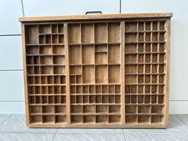 Setzkasten aus Holz, Vintage, zur Dekoration, Topzustand