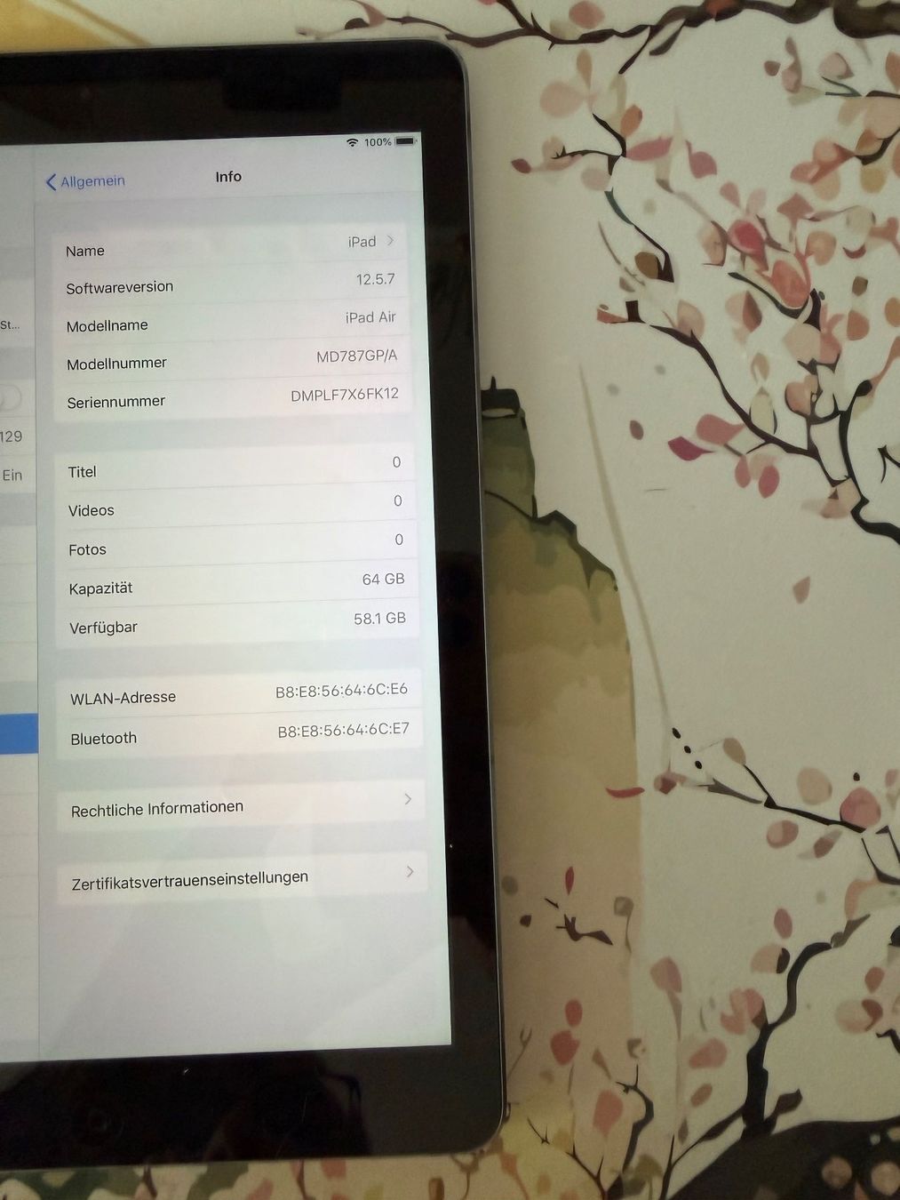 Apple Tablet PC: iPad Air 1. Generation (2013, WLAN) – Gebraucht aus Root von steineland.ch 1