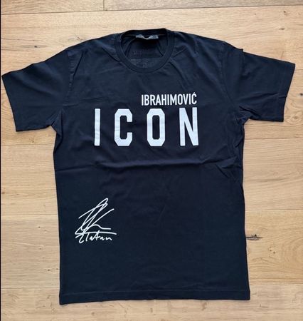 ORIGINALES DSQUARED2 ICON Ibrahimovic T-Shirt Schwarz