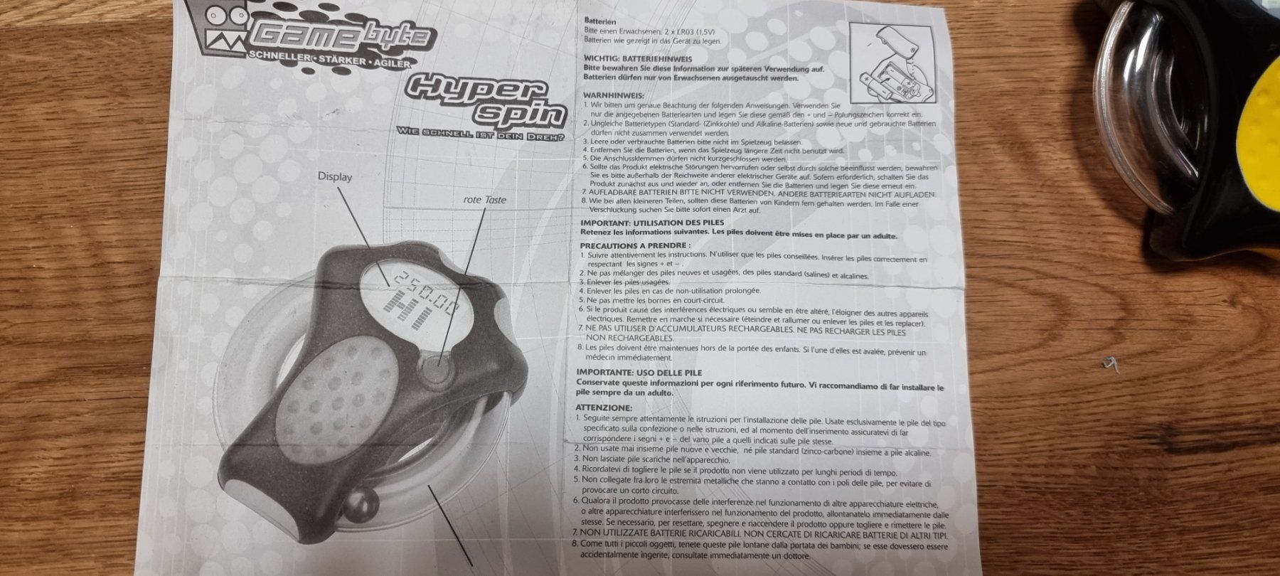 Hasbro Giochi: Hasbro: HyperSpin Handspielgerät ab 6 Jahren – Usato da Lachen SZ venduto da allesweg78 2