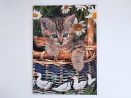 Ravensburger Puzzle Gänselieschen mit Katze, 1'000 Teile