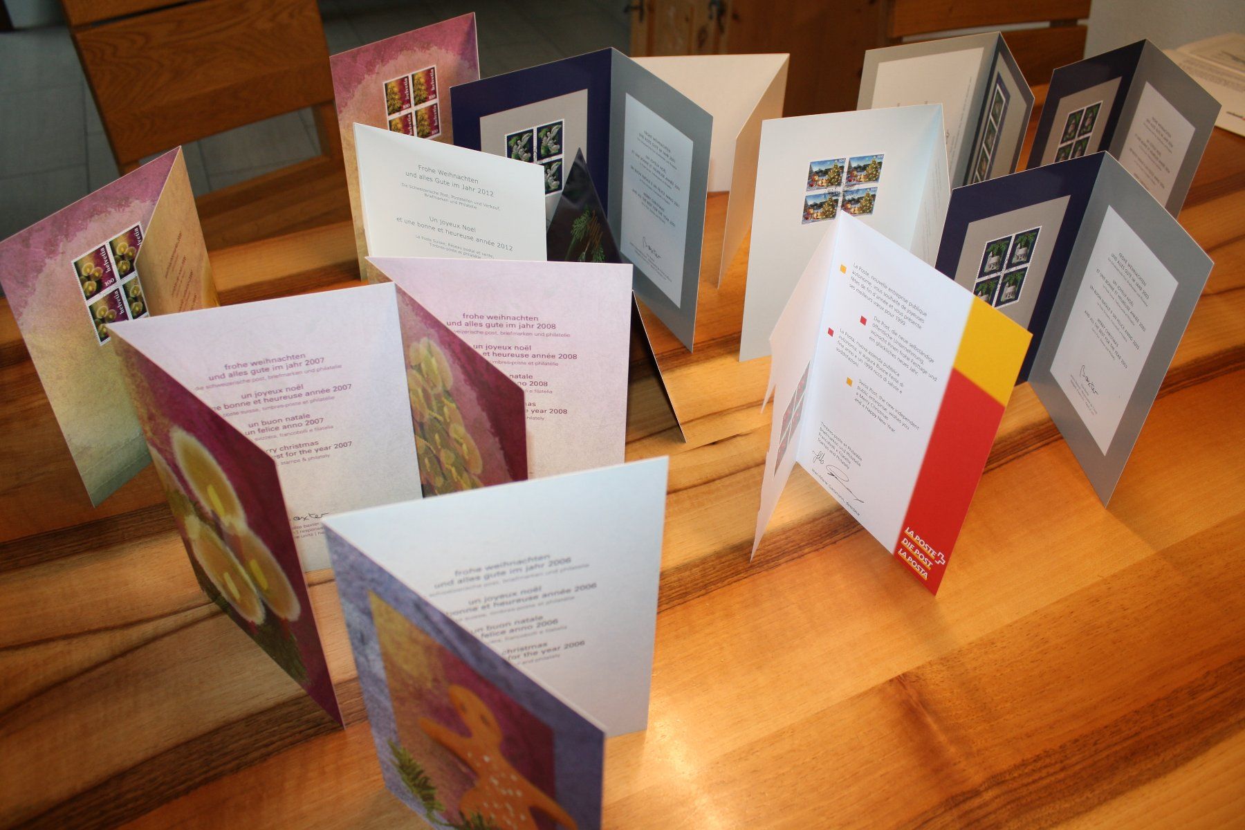 Alle Briefmarken: Weihnachts Viererblöcke Post – Gebraucht aus Buchrain von Donatello4 5