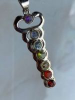 7 chakras Anhänger echtem Edelstein  Heilung Yoga