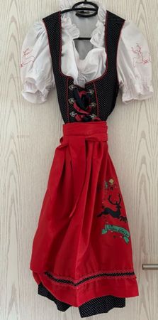 Wiesnkönig Dirndl, Grösse 38, mit Bluse, Top Zustand!