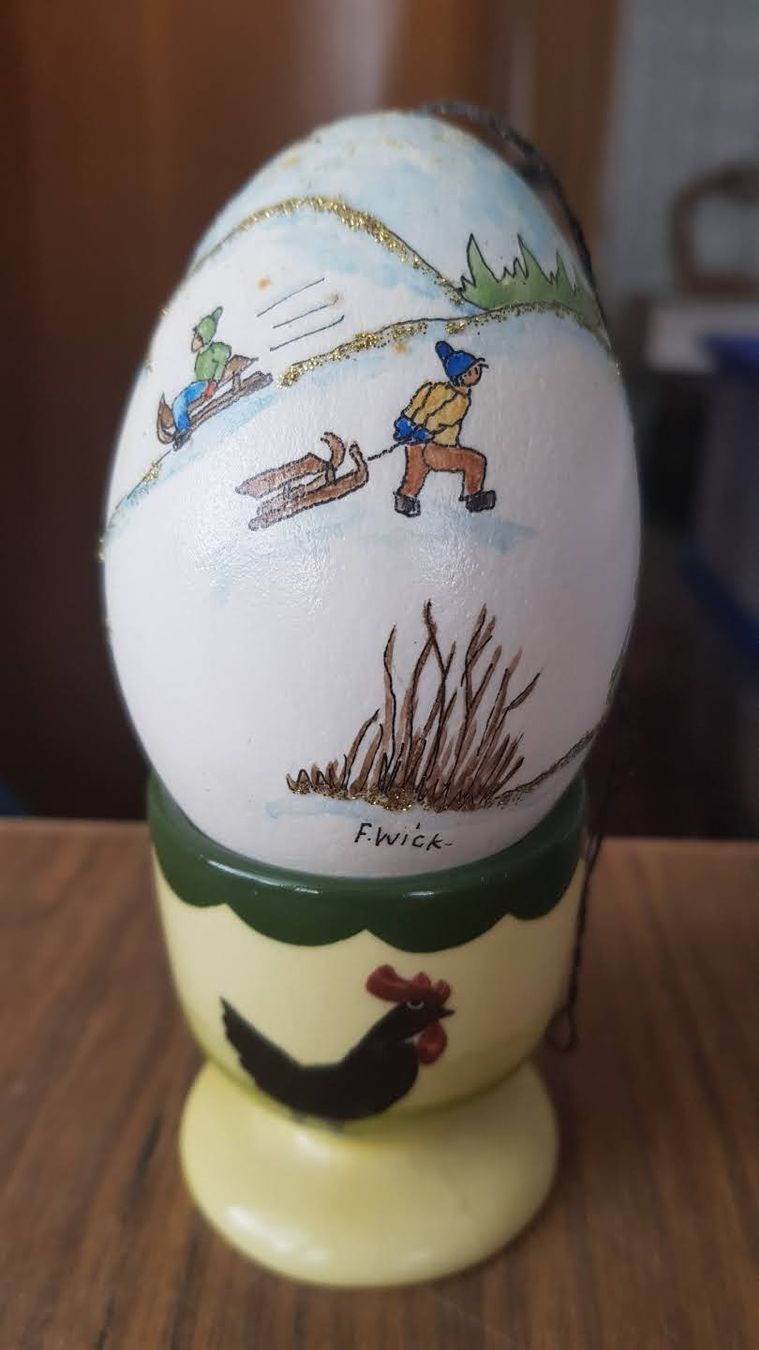 Figuren: Osterei Künstlerei Nr.3 – Gebraucht aus Mörschwil von antiksalon 9