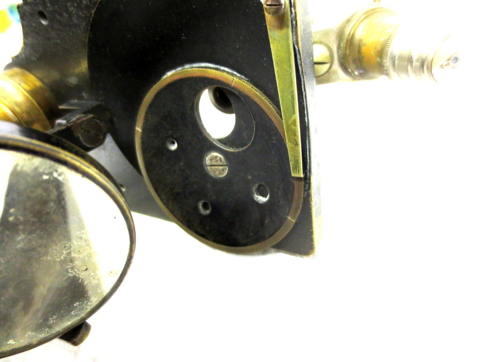 Microscopi: Microscope ancien laiton antikes Messingmikroskop – Usato da Noville venduto da ceram 6