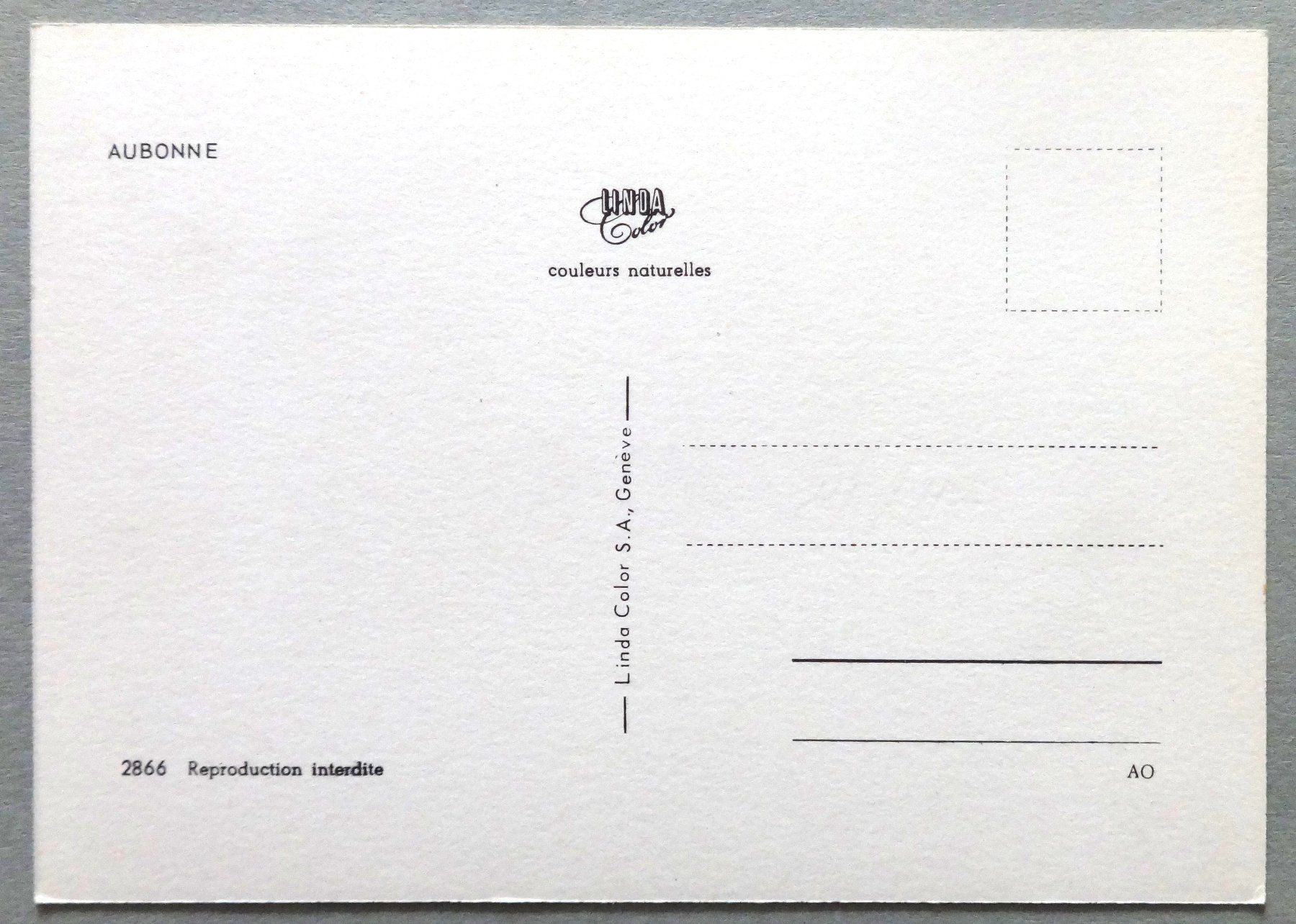 Cartoline postali: Aubonne – Usato da Fétigny venduto da Billy2miny 1