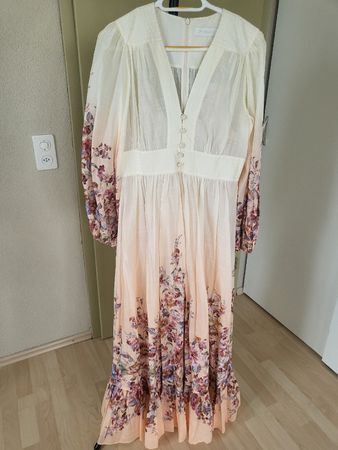 Zimmermann Maxi Dress Floral Ivory UK 10 EU 38  Size 3