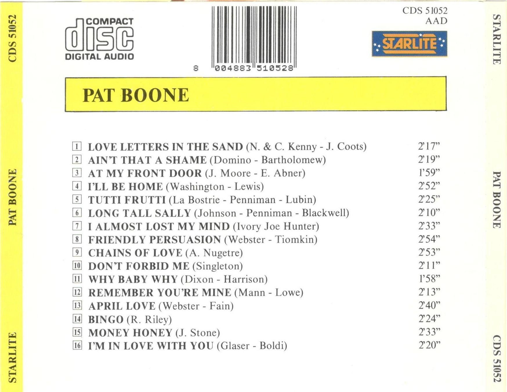 CDs: Pat Boone CD Pat Boone – Gebraucht aus St. Margarethen TG von ursk10 1