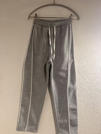 Pantalon de jogging gris chiné avec bandes - Taille S!