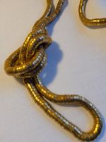 Vintage goldfarbene Schlangenkette, 70er Jahre