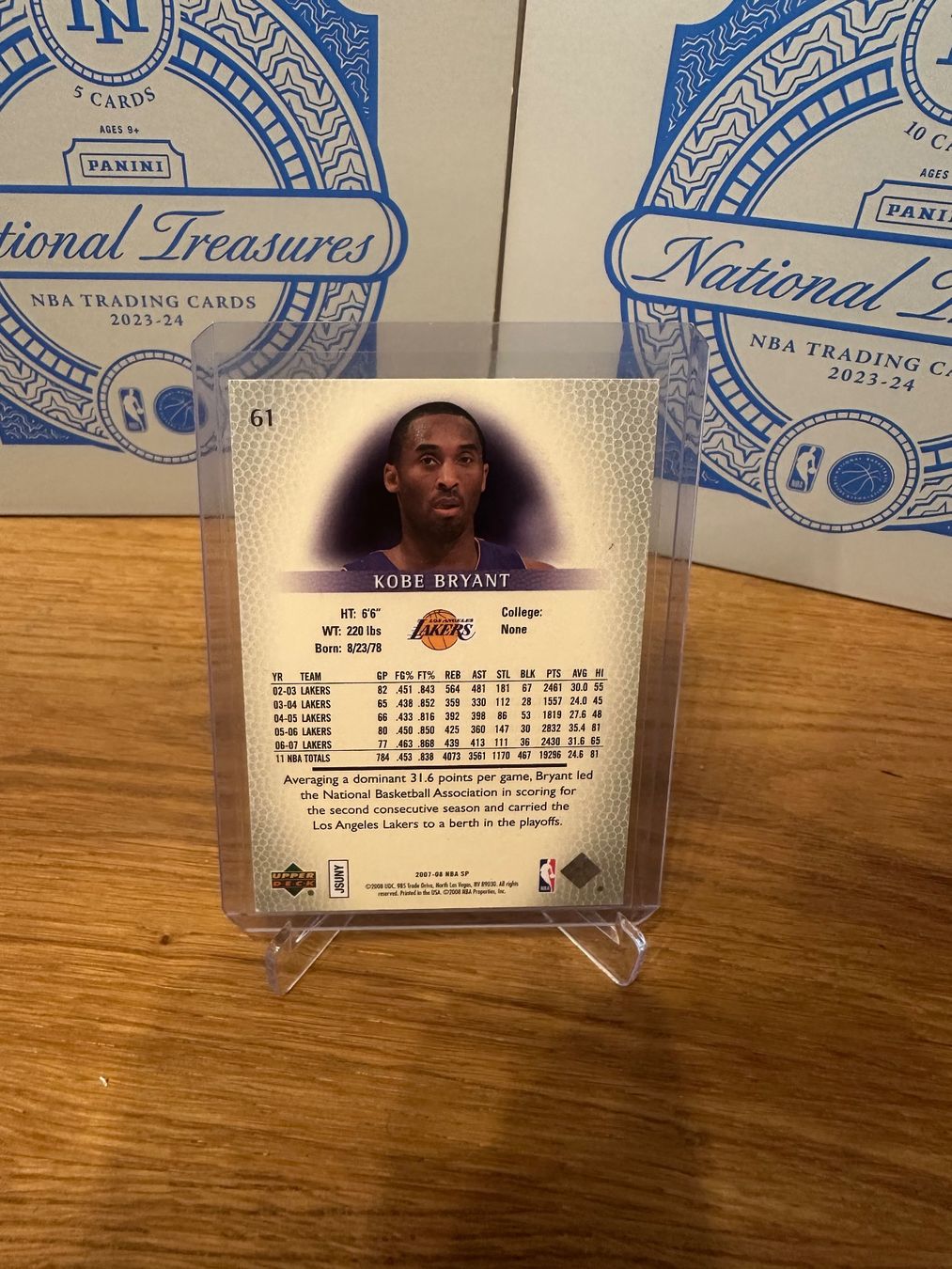 Nba Sammelbilder & Trading cards: Carte NBA Kobe Bryant Upper Deck SP 2007-08 – Gebraucht aus Vullierens von Gaara04 1