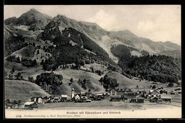 Melchtal, Ortsansicht mit Nünalphorn un