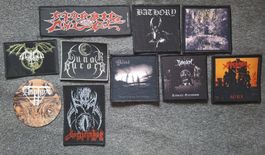  lot patches, badges, bannières, goodies Black metal, death 