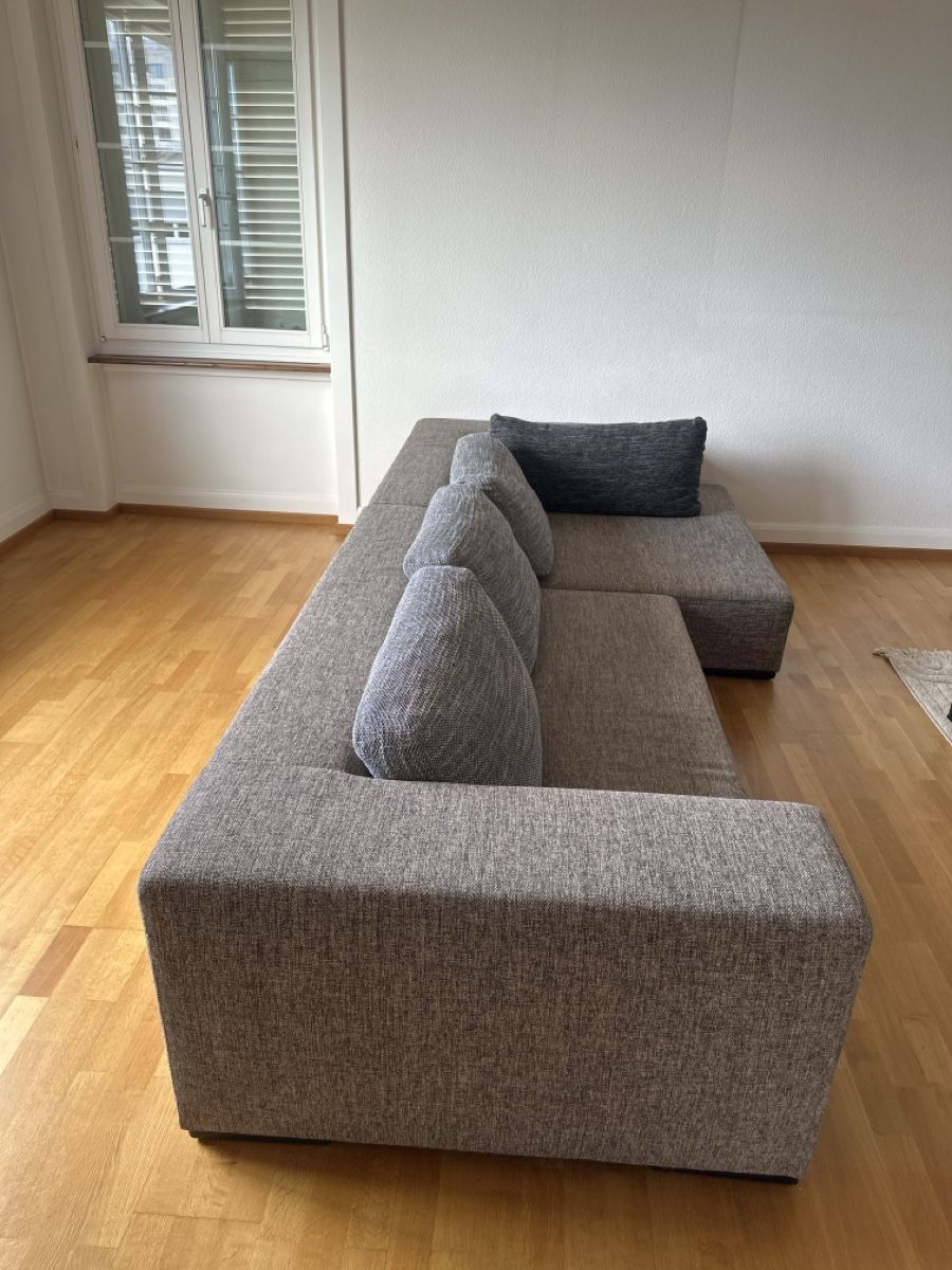 Sofas: Ecksofa Stoff grau gut erhalten – D'occasion à Zürich par ces_7mhb 1