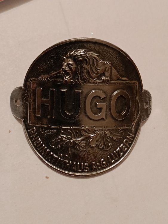 Fahrrad Emblem / HUGO Pneumatikhaus AG Luzern ca. 1930 (Gebraucht) in ...