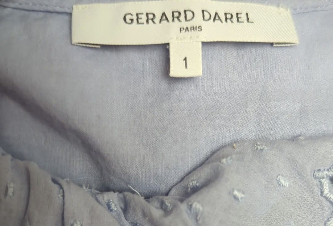 Gérard Darel Blusen: Gerard Darel Damenbluse Hellblau Rüschen Größe S – Neu (gemäss Beschreibung) aus Le Locle von Threads_CH 1