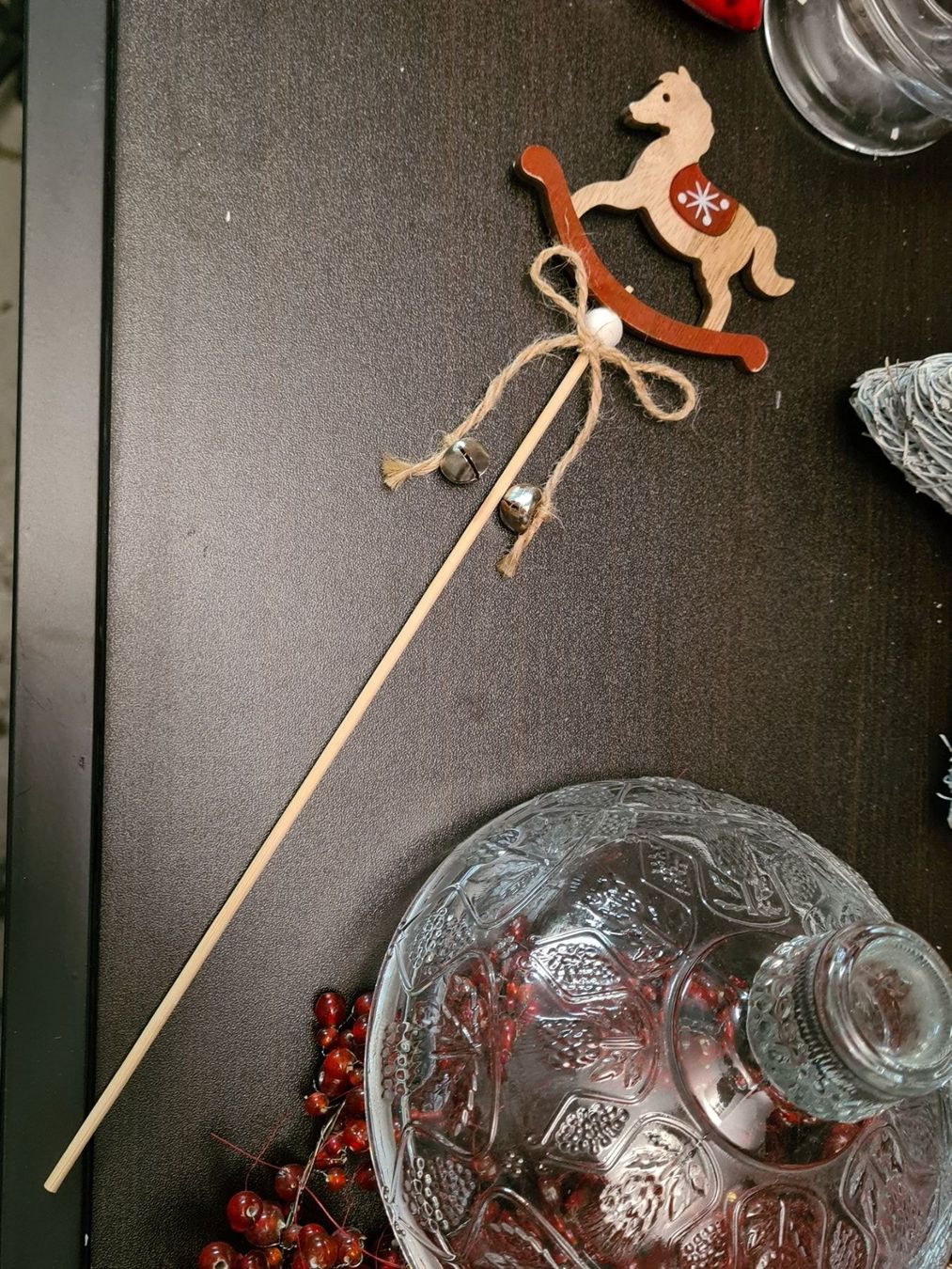 Tutte le decorazioni: 1 Weihnachtsdeko Holzstecker&Glöckchen – Nuovo (secondo la descrizione) da Amriswil venduto da kleindeko 1