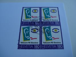 Marke Telecom'95, 1995, FDC + 4erblock, 2 Belege