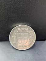 5 Franken Silbermünze 1932 B Schweiz / Fünfliber Ex. 1