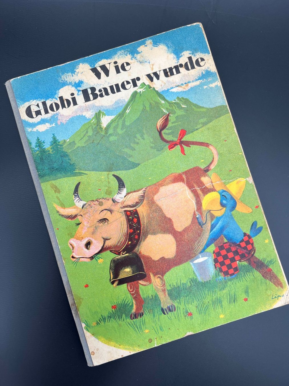 Bücher: Wie Globi Bauer wurde, 8. Aufl. 1968 – Gebraucht aus Häusernmoos von Eselsohren