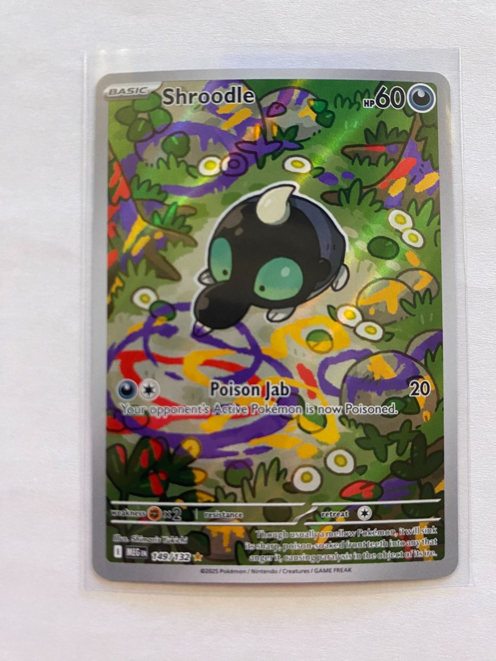 Pokémon Carte collezionabili: Pokemon Shroodle 149/132 Mega Evolution EN – Nuovo (secondo la descrizione) da Weingarten-Kalthäusern venduto da McGmavlo