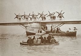 Postkarte Hydravion Dornier DO X Bordeaux 1929 Reproduktion