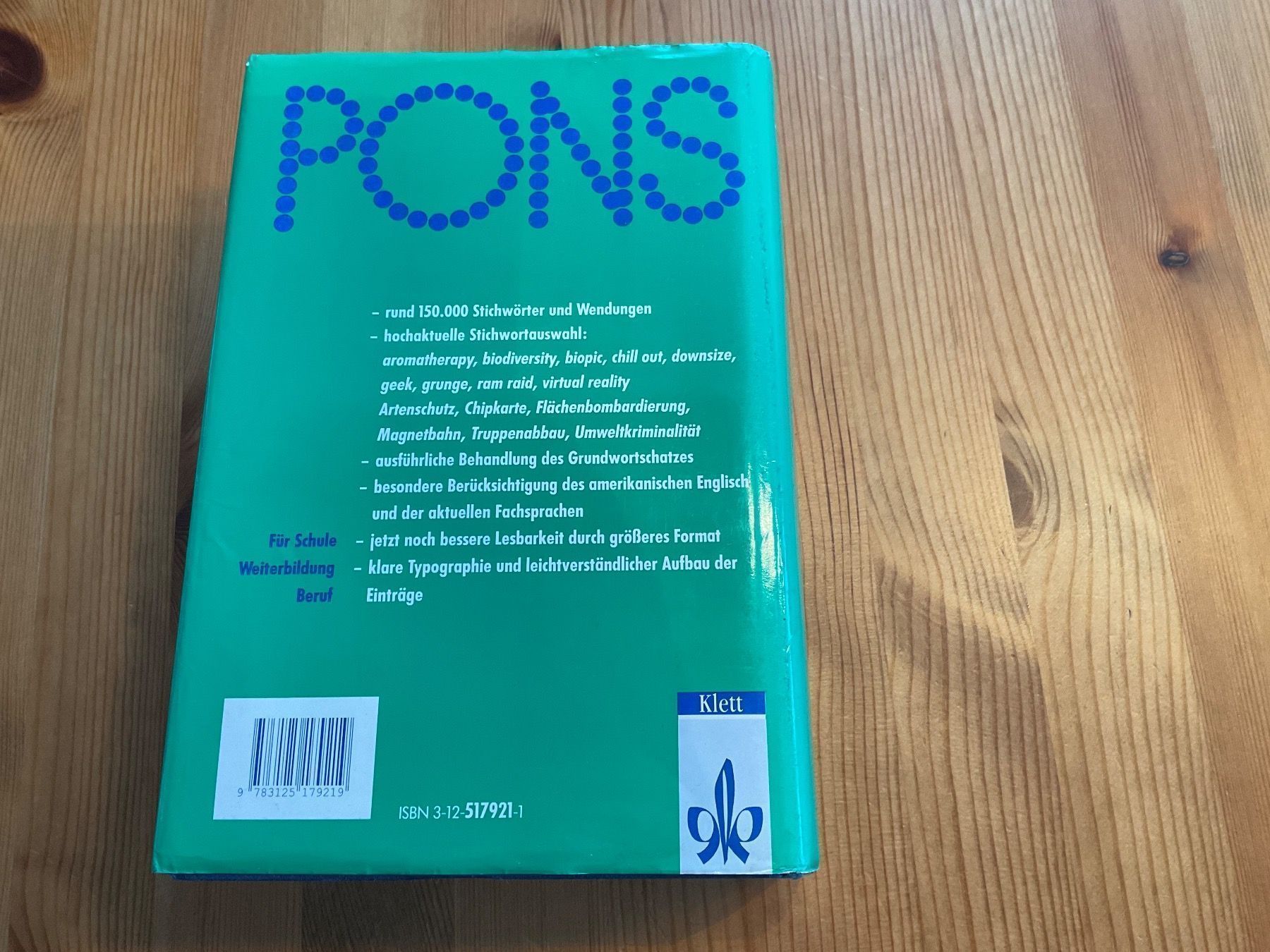 Livres: PONS  WÖRTERBUCH ENGL.  Collins Klett – D'occasion à Aesch BL par Fortexx 3