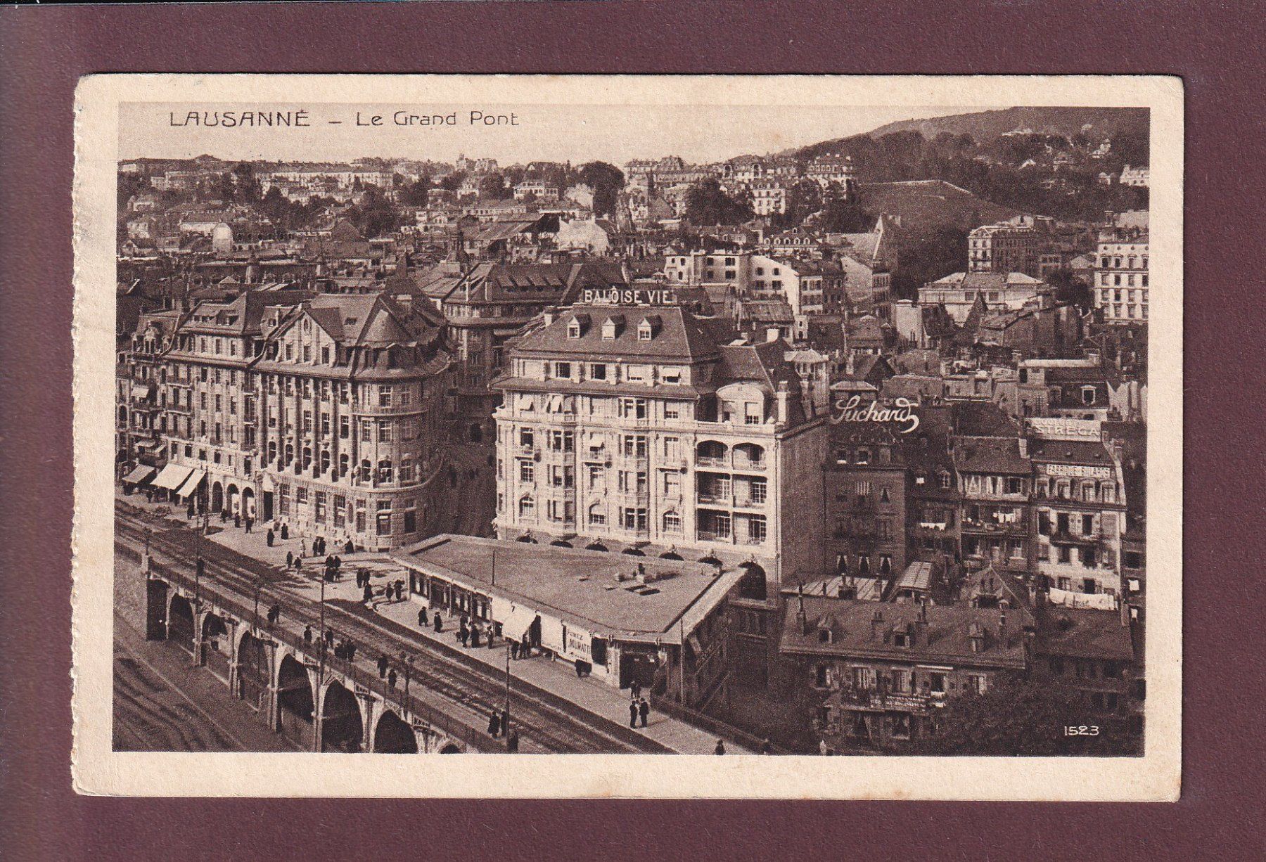 Ansichtskarten: LAUSANNE - Vue partielle - 1914 – Gebraucht aus Pully von nicecards