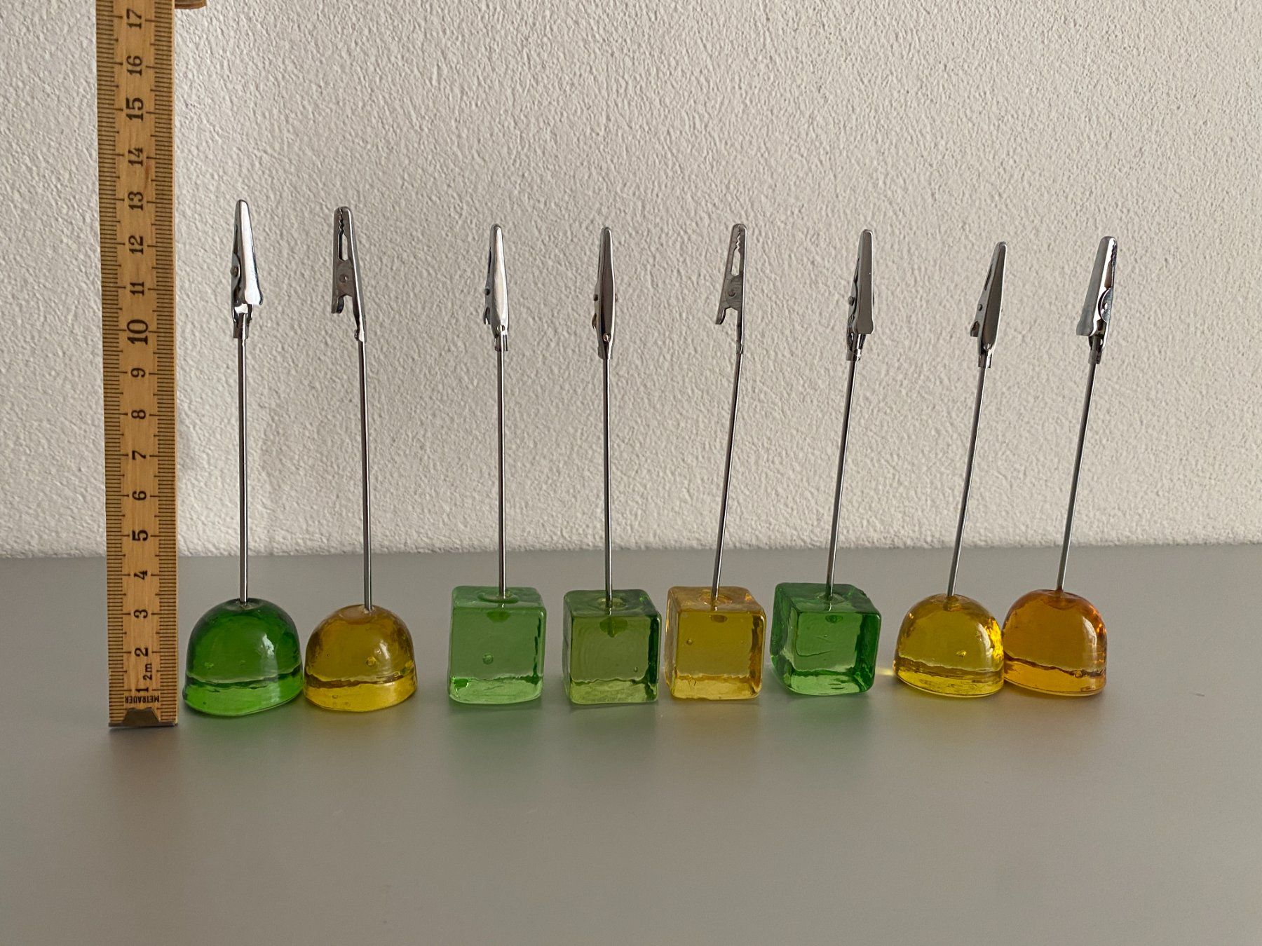 Tutte le decorazioni: Fotohalter aus Glas - 7 Stück – Usato da Unterterzen venduto da Regenbogen88