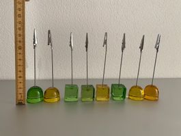 Fotohalter aus Glas - 7 Stück