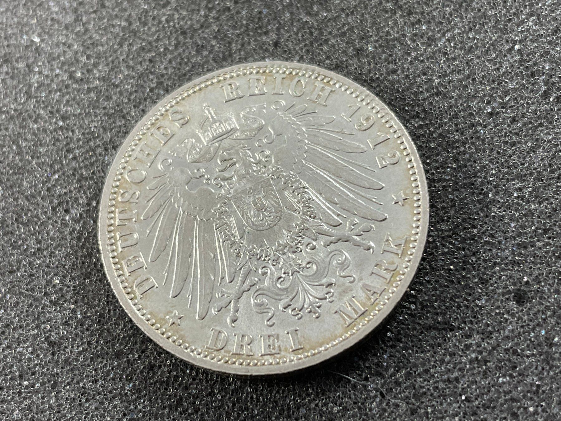 Tutti le monete: 3 Mark Silber Bayern 1912 unc. – Usato da Reitnau venduto da tb-muenzen 6