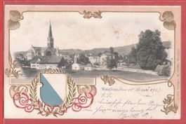 Wetzikon - Prägekarte 1903