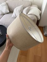 Lamp shade beige linen fabric, maison du Monde 