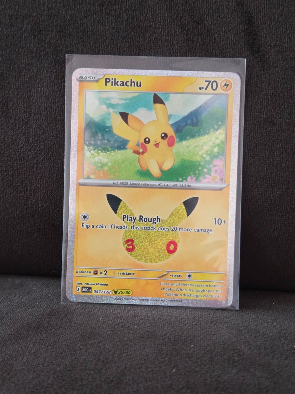 Pokémon Carte collezionabili: Pikachu 047/128 30th Celebration EN – Usato da Ballwil venduto da Saschaz18