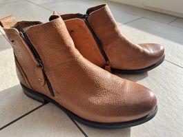 Leather Ankle Boots - Brown, Size 43, Great Find!