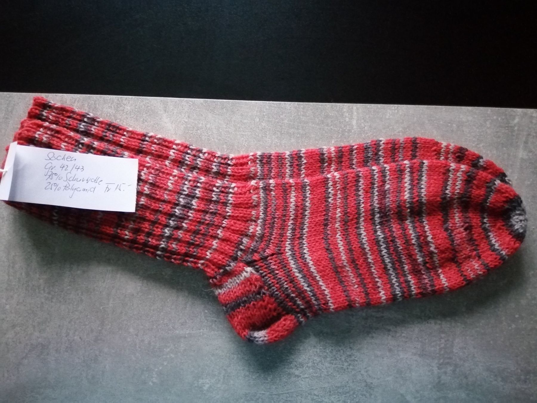 Calze: Socken handgestrickt, Grösse: 42/43 – Nuovo (secondo la descrizione) da Altstätten SG venduto da willipatricia