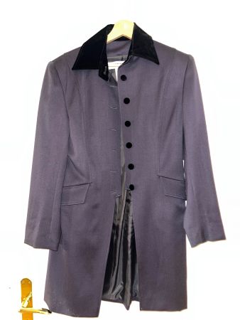 Christian Aujard Paris Blazer/Mantel, schwarz, 36, Wolle