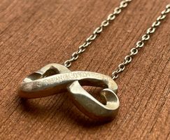 Tiffany & Co. silver infinity necklace