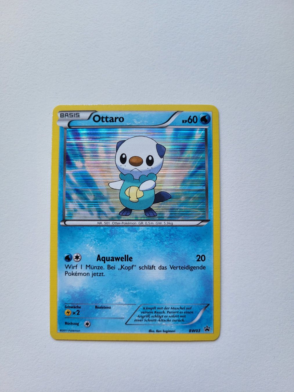 Pokémon Sammelbilder & Trading cards: Ottaro / Oshawott (Black & White Promos BW03) – Gebraucht aus Erlenbach ZH von ram_mjn5