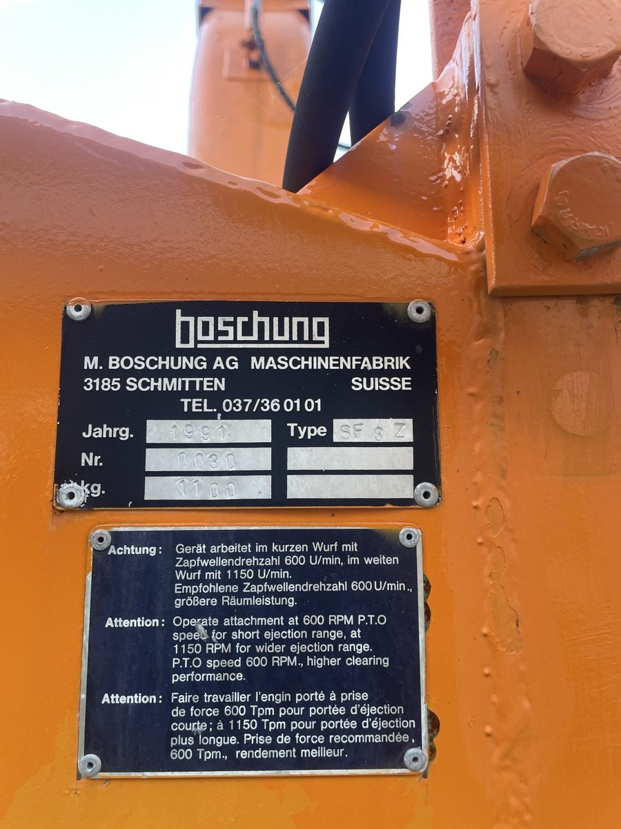 Boschung Sgombero neve: Schneefräse turbina neve – Usato da Poschiavo venduto da kuks01 9